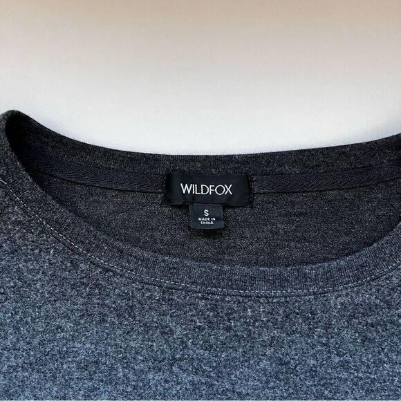 Wildfox Hello Lovely Grey Baggy Beach Sweatshirt Size Small NWT - Picture 3 of 9